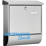 BURG Briefkasten AMRUM-SET - mit Zeitungsbox, Edelstahl rostfrei