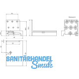 Universal-Schwellenhalter EIFEL T, gr��er/gleich 62 mm, Kunststoff schwarz