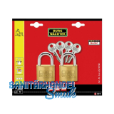 BURG-W�CHTER Vorhangschloss-Set Duo 222 40, gleichsperrend SB-2