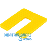 ROTO Euroklick Distanzplatte 65 x 52.5 x 4 gelb