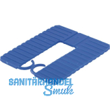 ROTO Euroklick Distanzplatte mit Sperrhaken 65 x 52.5 x 2 blau