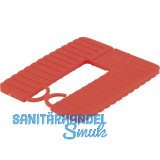 ROTO Euroklick Distanzplatte mit Sperrhaken 65 x 52.5 x 3 rot