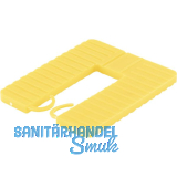 ROTO Euroklick Distanzplatte mit Sperrhaken 65 x 52.5 x 4 gelb