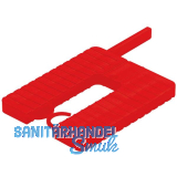 ROTO Euroklick Distanzplatte mit Sperrhaken & Montagehilfe 40 x 30 x 3 rot
