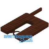 ROTO Euroklick Distanzplatte mit Sperrhaken & Montagehilfe 40 x 30 x 10 braun