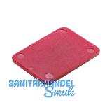 ROTO Unterlegplatte 40 x 60 x 3 aus Kunststoff rot