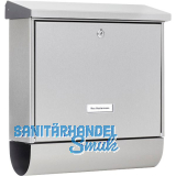 BURG Briefkasten INOXSTAR H�he 395 mm - mit Zeitungsbox, Edelstahl rostfrei
