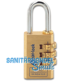 BURG-W�CHTER Zahlenvorhangschloss 80 Combi Lock, verstellbar, Breite 20 mm