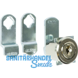 BURG Universalzylinder ZS 82, Materialst�rke 1-2 + 4-5 mm, verchromt