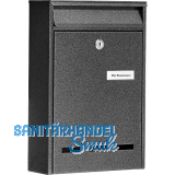 BURG Aufh�ngebriefkasten POCKET - Stahlblech verzinkt eisenf�rbig