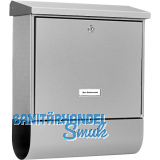 BURG Briefkasten INOXSTAR H�he 425 mm - mit Zeitungsbox, Edelstahl rostfrei
