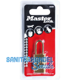 MASTER LOCK Vorhangschloss 620 EURD Zahlenschloss, 20 mm,Messing Finish SB