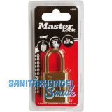 MASTER LOCK Vorhangschloss 630 EURD Zahlenschloss, 30 mm,Messing Finish SB