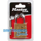 MASTER LOCK Vorhangschloss 604 EURD Zahlenschloss, 40 mm,Messing Finish SB