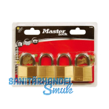 MASTER LOCK Vorhangschloss 140 EURQ Messing, Breite 40 mm, gleichsperrend SB-4