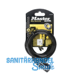 MASTER LOCK Spiral-Kabelschloss 8126 EURDPRO mit Schl�ssel, verschsp. SB