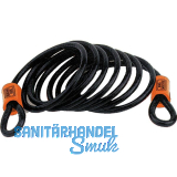 BURG-W�CHTER Sicherheitskabel/Spiralkabel mit �sen 750, L�nge 2,5 Meter