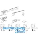 TERNO Beschlagset Classic Fluid 70/Basic Komfort Holz 80 kg ohne Laufschiene