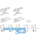 TERNO Beschlagset Classic Basic Komfort Holz 80 kg ohne Laufschiene