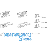 TERNO Beschlagset Vetro 40 Basic Komfort Glas 80 kg ohne Laufschiene
