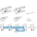 TERNO Beschlagset Hide Basic Standard Holz 80 kg ohne Laufschiene