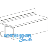 TERNO Laufschiene 1359 Wandmontage L=3000 mm auf Ma� geschnitten silber