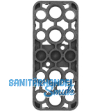 GV Unterlegplatte, 120 x 50 x15 mm, Kunststoff, grau