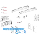 TERNO Diva Fluid Beschlagset Holz 1-flg. 80 kg