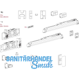TERNO Diva Fluid Frame Beschlagset 80 kg inkl. Rahmen Gr. 1200x2600 mm nickel