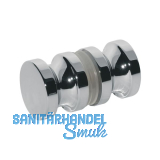 Duscht�rknopf DTKL 10, beidseitig, 32 mm, Messing verchromt poliert