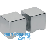 Duscht�rknopf DTKL 20, beidseitig, 30 x 30 x 30 mm, Messing verchromt poliert