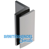 Winkelverbinder Bella, 90� Glas-Wand m. Langloch, Messing verchr. pol.(81080.31)