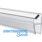 REHAU Magnetprofil 180� f�r 6 - 8mm, mit Anschlag, 2500mm,Kunststoff transparent