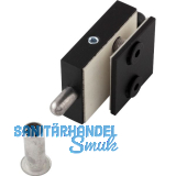 DORMA-Glas Feststellriegel 12.318 mit Bodenbuchse f�r 8-10mmGlas, schwarz matt