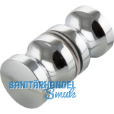 Duscht�rknopf KN-K2AL, 30 x 30 mm, Aluminium verchromt poliert