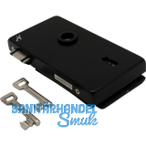 Schloss JUNIOR OFFICE CLASSIC BB m.2 Schl�sseln,rechts, schwarz matt (11.283)