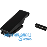 DORMA-Glas Bandoberteil mit H�lse Studio Classic 10.021, schwarz matt