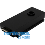 Schloss Studio 1121 unversperrbar, Glas 8 mm, Alu schwarz RAL 9005 (10.150)