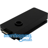 Schloss Studio 1121 unversperrbar, Glas 8 mm, Alu schwarz RAL 9005 (10.149)