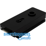 Schloss Studio 1121 PZ mit Wechsel, Glas 8 mm, Alu schwarz RAL 9005 (10.148)