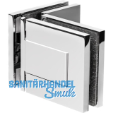 DORMA-Glas Duscht�rband MORANO S1 90� Glas-Glas, Messing glanzverchromt