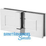 DORMA-Glas Duscht�rband TANORA S2 180� Glas-Glas, links, Messing glanzverchromt