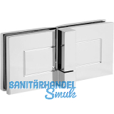 DORMA-Glas Duscht�rband TANORA S2 180� Glas-Glas, rechts, Messing glanzverchromt