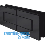 DORMA-Glas Duscht�rband MORANO S1 180� Glas-Glas, Messing schwarz matt RAL 9005