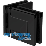 DORMA-Glas Duscht�rband MORANO S1 90� Glas-Glas, Messing schwarz matt RAL 9005