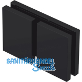 DORMA-Glas L�ngsverbinder 180� Glas-Glas MORANO S1,S1XL/TANORA S1,S2, schwarz