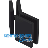 DORMA-Glas Winkelverbinder 135�Glas-Glas MORANO S1,S1XL/TANORA S1,S2,schwarz