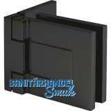 DORMA-Glas Duscht�rband TANORA S1 90� Glas-Wand, Messing schwarz matt RAL 9005