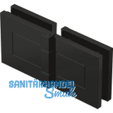 DORMA-Glas Duscht�rband TANORA S1 180� Glas-Glas, Messing schwarz matt RAL 9005
