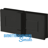 DORMA-Glas Duscht�rband TANORA S2 180� Glas-Glas, links, Messing schwarz matt